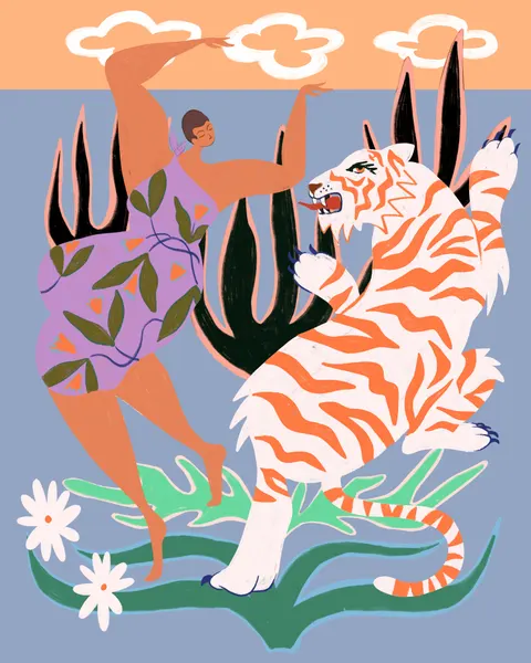 Hello Tiger by Arty Guava