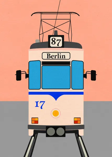 Berlin Tram by Rosi Feist