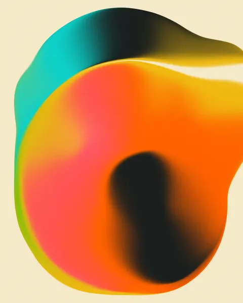 Vibrant Fluid Shapes by Jazzberry Blue
