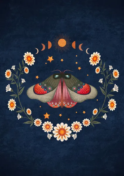 Lunar Moth Harmony by Emel Tunaboylu
