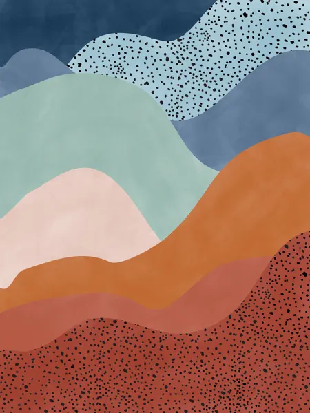 Earthy Layered Landscape by Elena Ristova