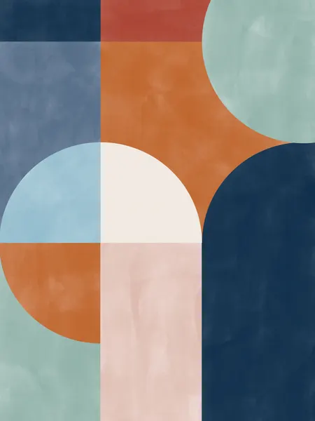 Geometric Color Blocks by Elena Ristova