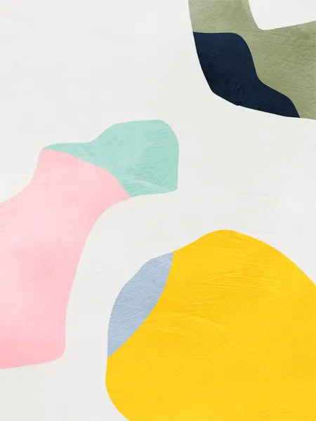 Pastel Minimal shapes by Ana Rut Bre