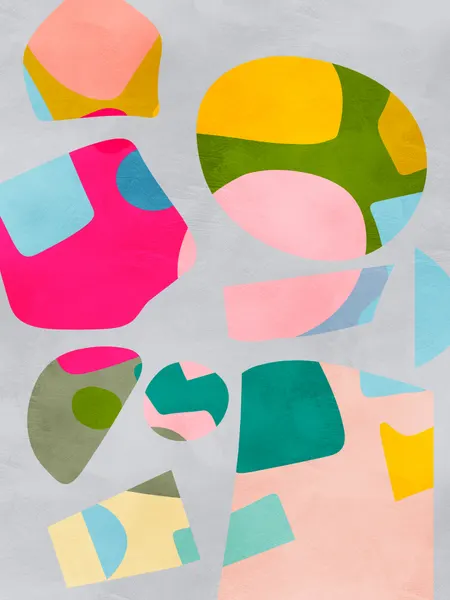 Minimal cutout colorful by Ana Rut Bre