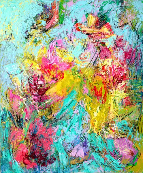Expressionist Colorful Abstract by Dorothy Fagan