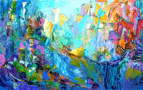 Luminous Petal Cascade by Dorothy Fagan