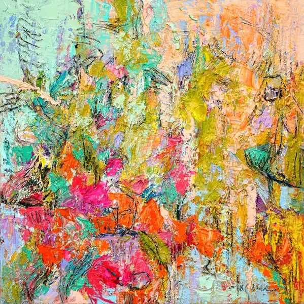 Expressionist Colorful Abstract by Dorothy Fagan