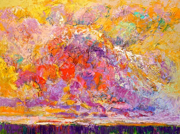 Expressionist Colorful Abstract by Dorothy Fagan