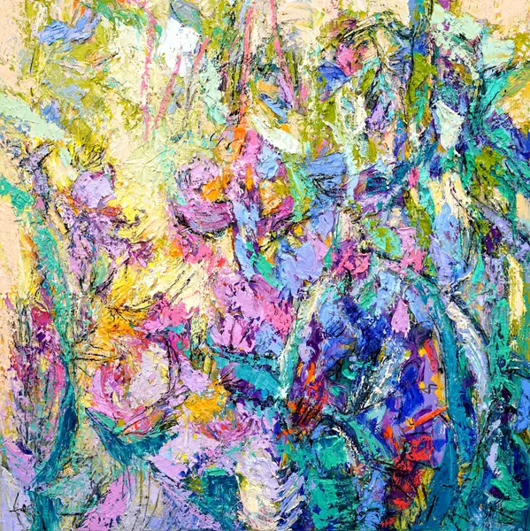 Expressionist Colorful Abstract by Dorothy Fagan