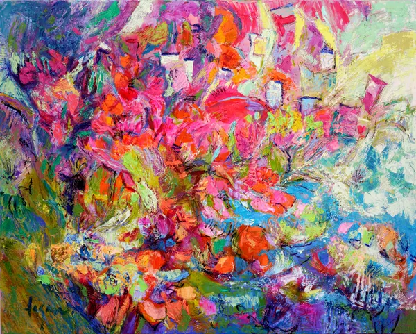 Luminous Petal Cascade by Dorothy Fagan