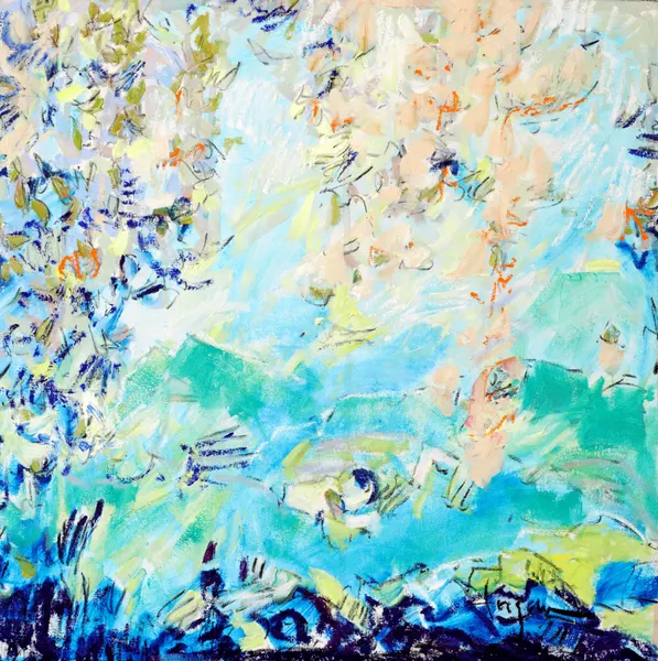 Expressionist Colorful Abstract by Dorothy Fagan