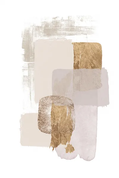 Modern Gold Abstraction by Sally Ann Moss