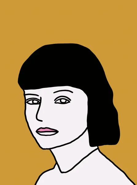 Minimalist Woman Portrait by Sharyn Bursic