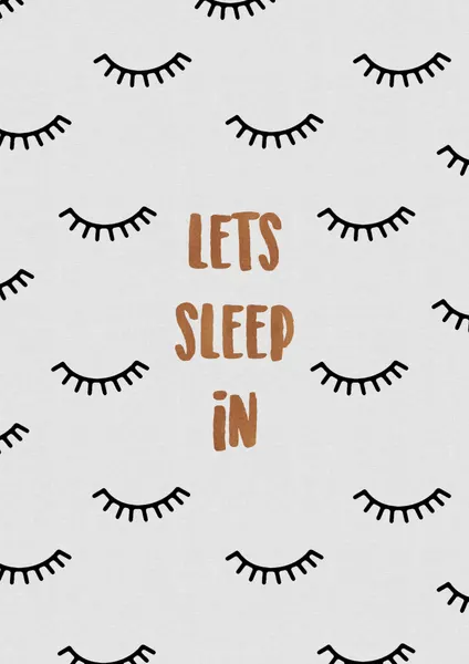 Lets Sleep In Eyelashes by Orara Studio
