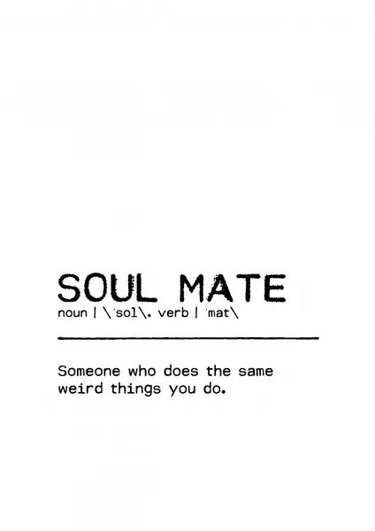 Funny Soul Mate Definition by Orara Studio