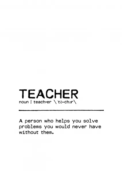 Funny Teacher Definition by Orara Studio