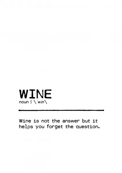 Quote Wine Question by Orara Studio