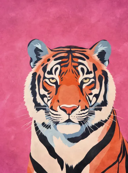 Majestic Pink Tiger by Andrea Haase