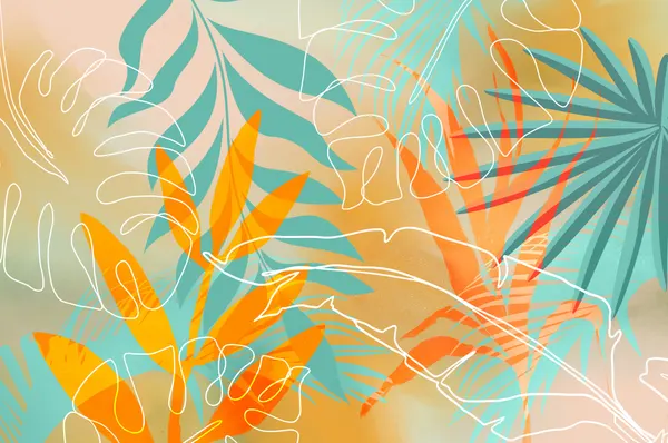 Vibrant Tropical Foliage by Andrea Haase