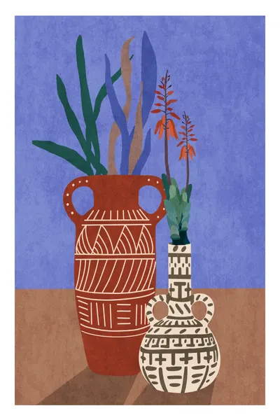 Flower Vase 3ratio 2x3 Print By Bohonewart by Emel Tunaboylu