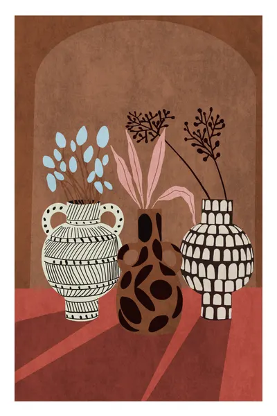 Geometric Vases by Emel Tunaboylu