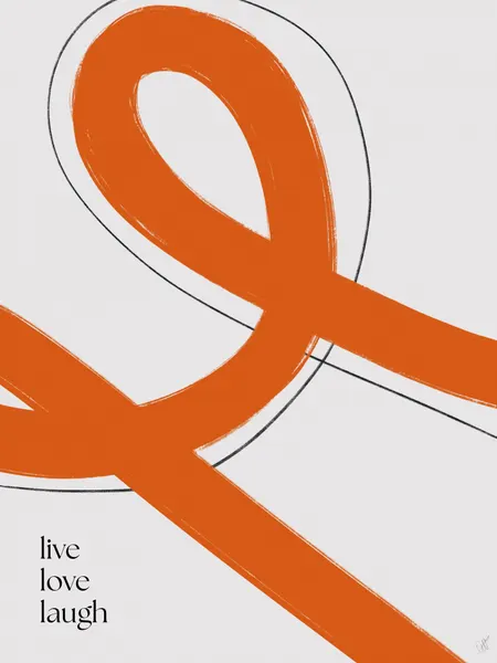 Abstract Live Love Laugh by Anne-Marie Volfova