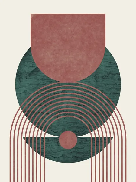 Muted Geometric Balance by Little Dean