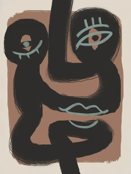 Earthy Modern Faces by Little Dean
