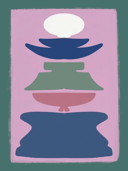 Stacked Organic Forms by Little Dean