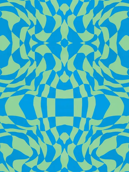 Warped Blue Green Illusion by Little Dean