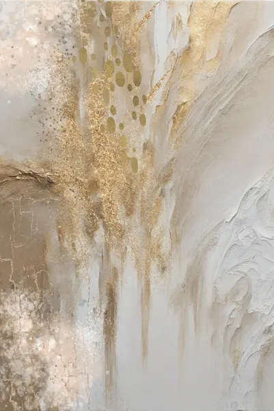 Sparkling Gold Abstract by Sally Ann Moss