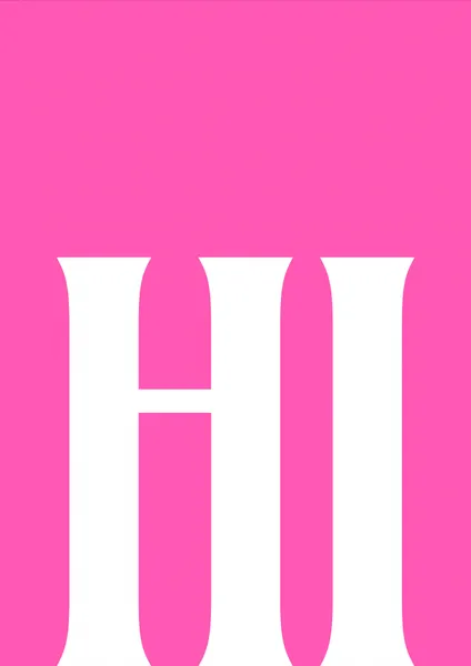 Bold Pink Greeting by Athene Fritsch