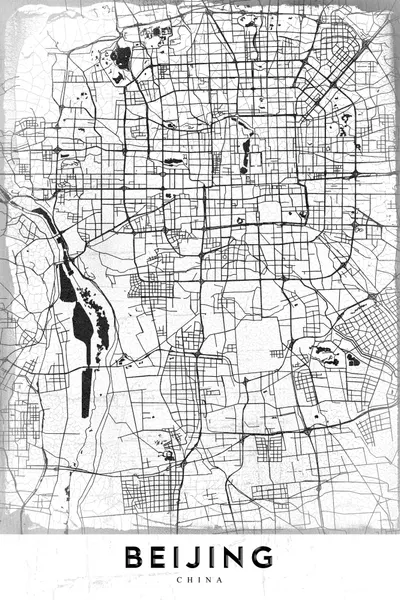 Beijing China Map by StudioSix