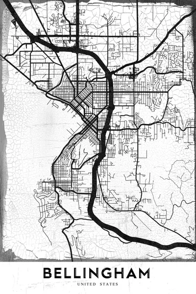 Bellingham Washington Map by StudioSix