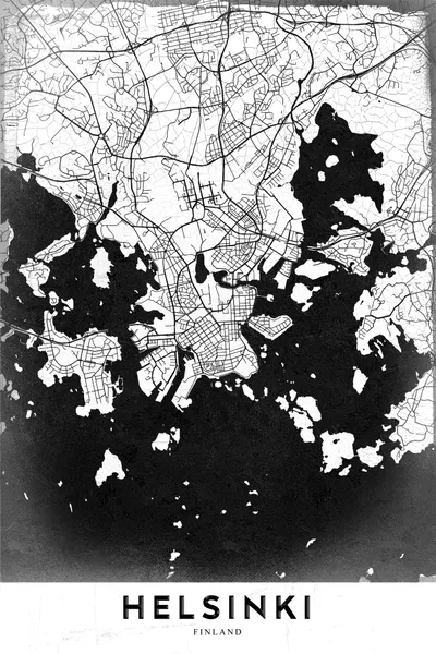 Minimalist Helsinki Map by StudioSix