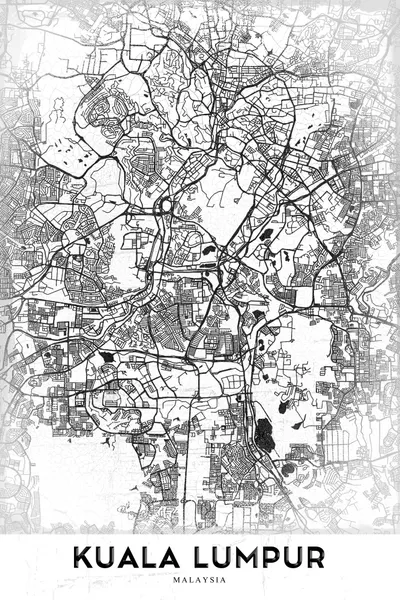Kuala Lumpur City Map by StudioSix