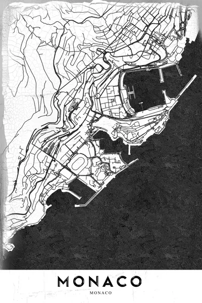 Monaco Minimalist Map by StudioSix