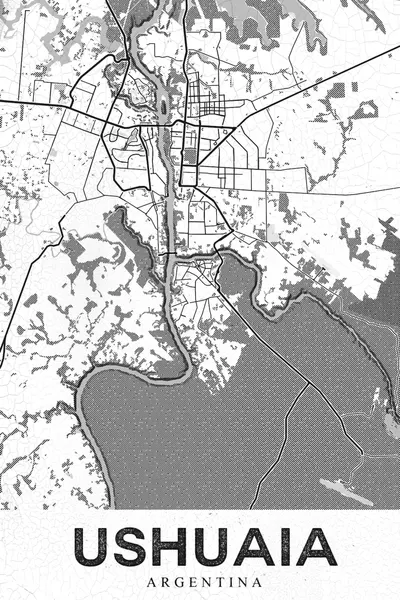 Ushuaia Argentina Map by StudioSix