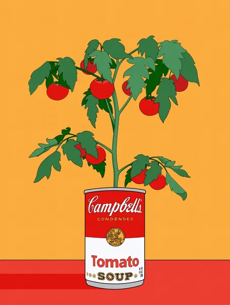 Vibrant Tomato Plant by Retrodrome