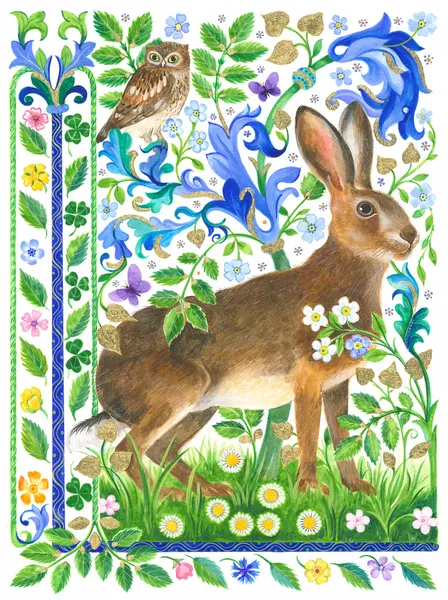 Magical Garden Hare by Isabelle Brent