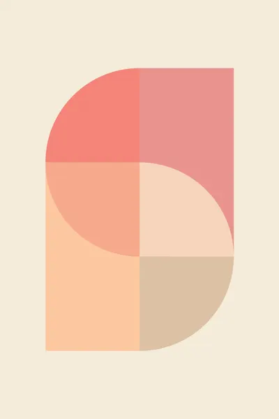 Warm Geometric Forms by Pictufy Studio