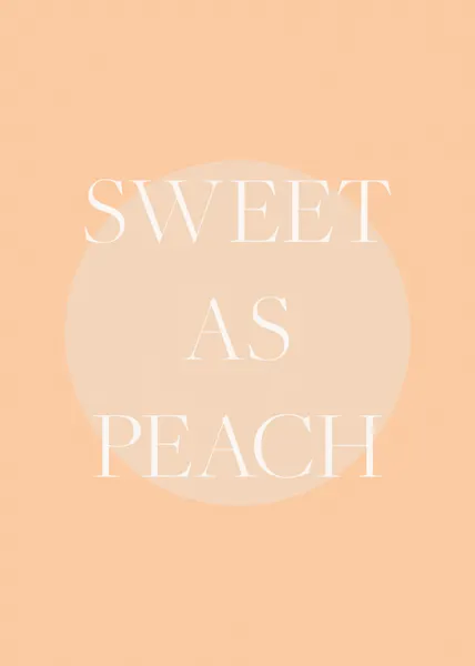 Sweet As Peach by Pictufy Studio