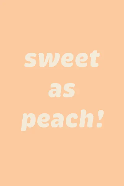 Sweet As Peach by Pictufy Studio
