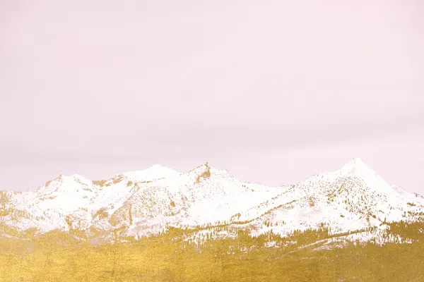 Golden Snowy Mountains by Gemma Bardot
