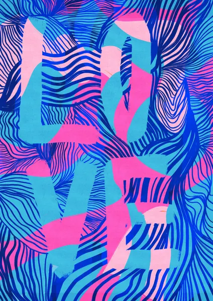 Colorful Love Waves by Baroo Bloom