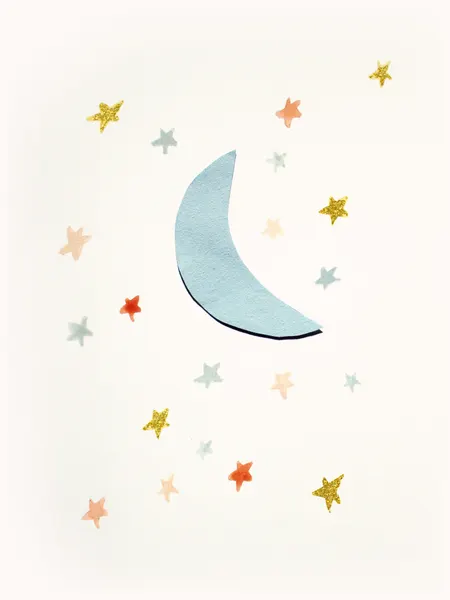 Soft Moon and Stars by Gemma Bardot