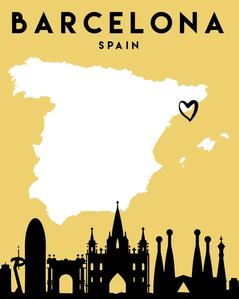 Barcelona City Heart by Emiliano Deificus