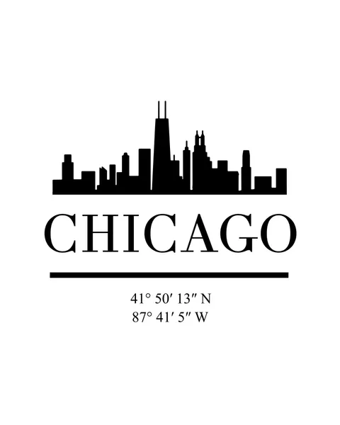 Chicago Skyline Coordinates by Emiliano Deificus
