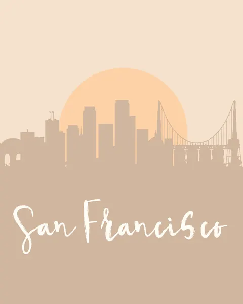 San Francisco Sunset Skyline by Emiliano Deificus