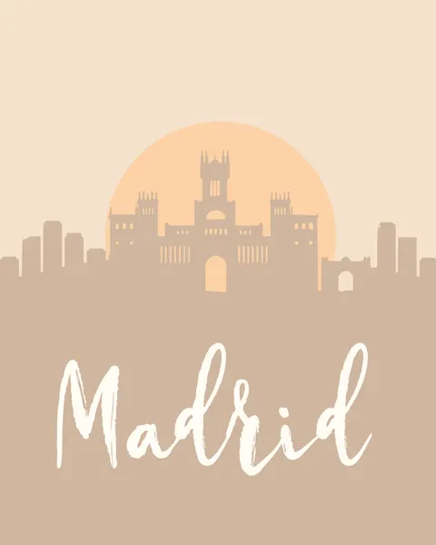 Madrid Sunset Skyline by Emiliano Deificus